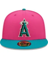 Men's New Era Pink/Green New York Yankees Cooperstown Collection Yankee  Stadium Passion Forest 59FIFTY Fitted Hat 