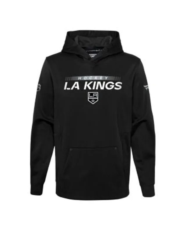 Women's Los Angeles Kings Fanatics Branded Black Authentic Pro Rinkside  Transitional Pullover Hoodie