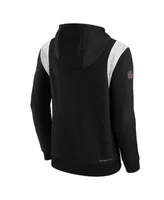 Men's Nike Black Baltimore Ravens Sideline Club Fleece Pullover Hoodie Size: Small