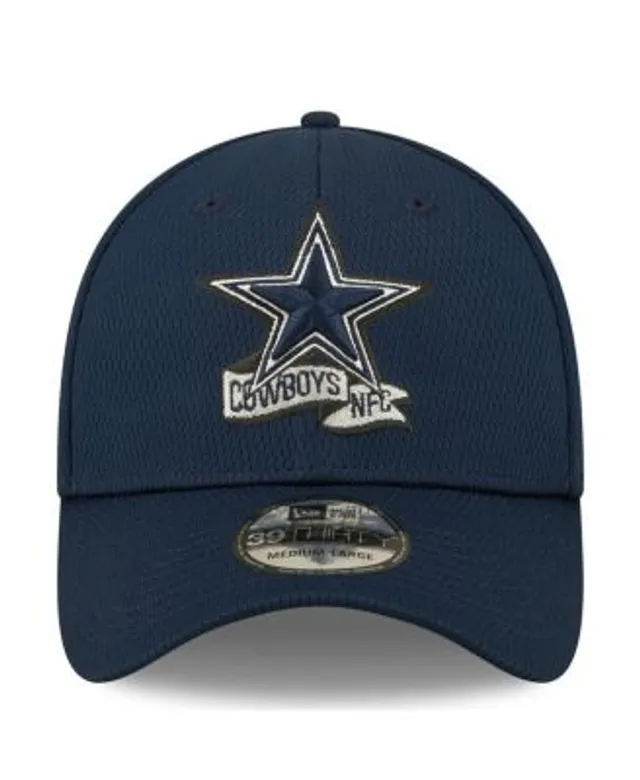 Dallas Cowboys New Era Youth 2022 Sideline Historic Sport Knit Hat with Pom  - White/Navy