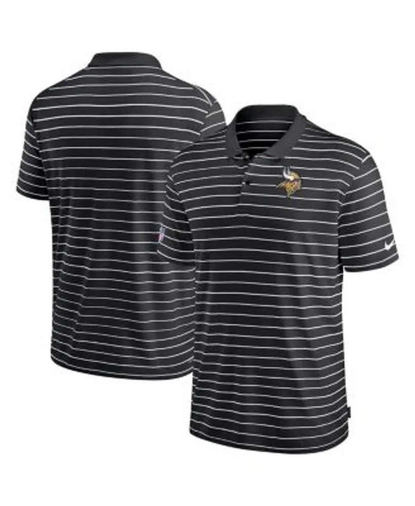 Nike Men's Black Minnesota Vikings Sideline Lock Up Victory Performance Polo  Shirt