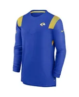 Nike Men's Royal Los Angeles Rams Sideline Tonal Logo Performance Player T- shirt