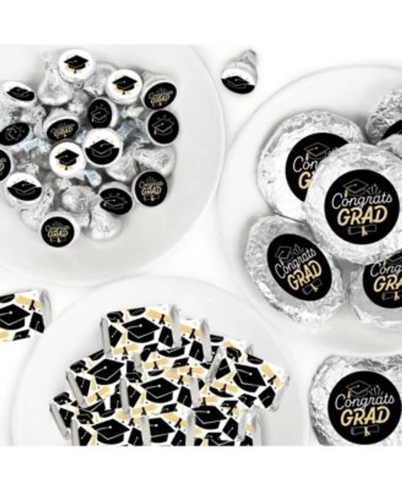 Big Dot of Happiness - Medical School Grad - Mini Candy Bar Wrappers, Round Candy Stickers and Circle Stickers - Doctor Graduation Party Candy Favor Sticker Kit - 304 Pieces