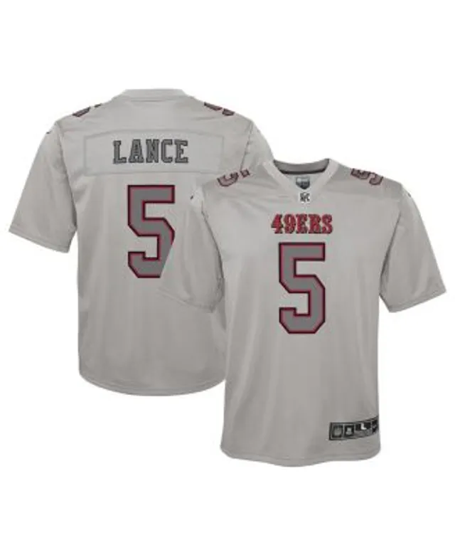 Nike Youth San Francisco 49ers Trey Lance #5 White Game Jersey