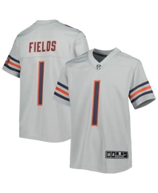 Nike Youth Boys Justin Fields Olive Chicago Bears 2022 Salute To Service  Name and Number T-shirt