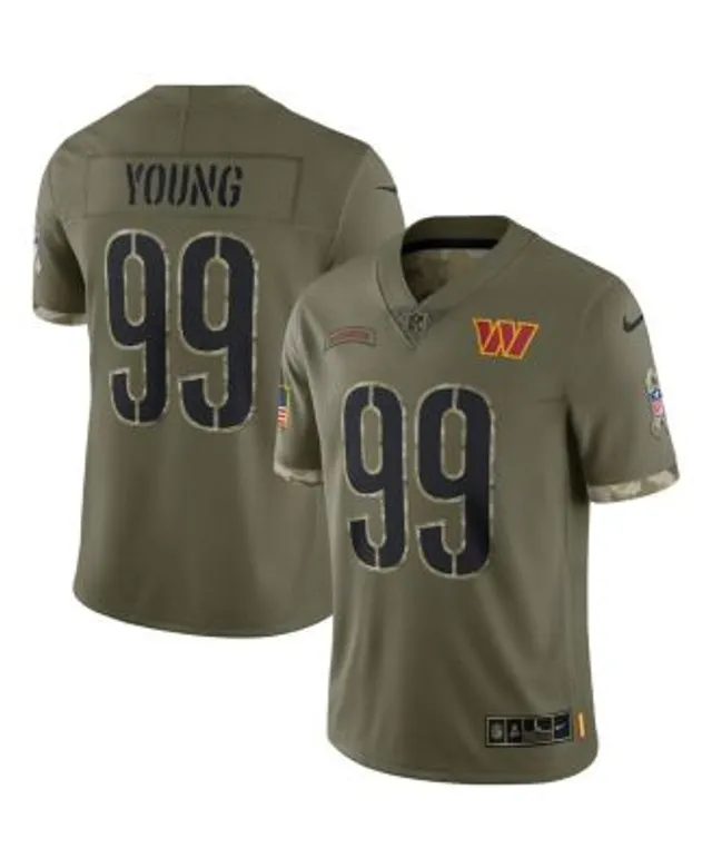 Men's Nike Chase Young Black Washington Commanders RFLCTV Limited Jersey