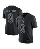 Men's Nike Matthew Stafford Black Los Angeles Rams RFLCTV Limited
