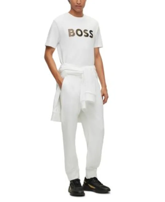 BOSS by HUGO BOSS Regular-fit Pure-cotton T-shirt With Monogram