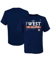 Fanatics Youth Boys Navy Houston Astros 2022 AL West Division Champions  Locker Room T-shirt