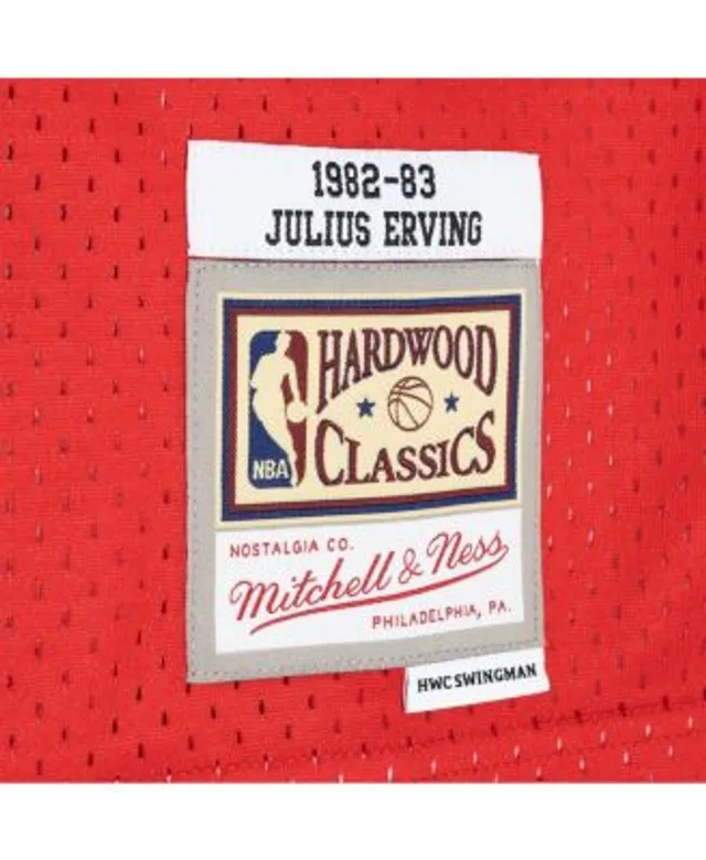 Men's Mitchell & Ness Julius Erving Red Philadelphia 76ers Big & Tall  Hardwood Classics Jersey