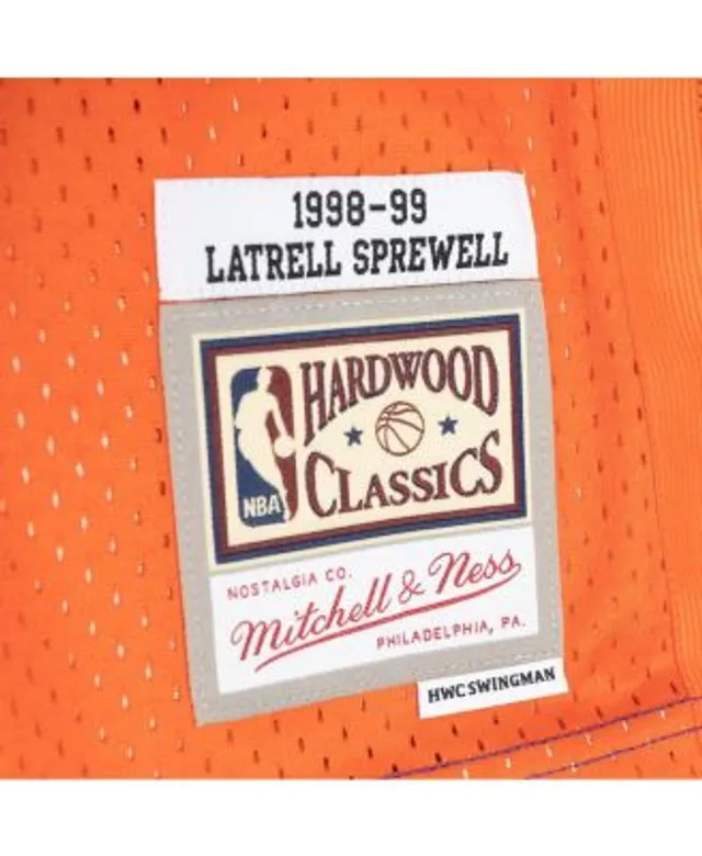 Men's Mitchell & Ness Marcus Camby Blue New York Knicks 1998-99 Hardwood  Classics Swingman Player Jersey