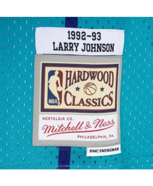 Mitchell & Ness Men's Larry Johnson Charlotte Hornets Hardwood Classic  Swingman Jersey - Macy's