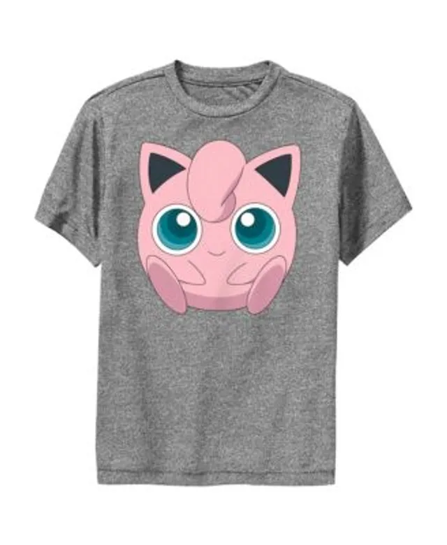 Girl's Pokemon Cute Jigglypuff Graphic Tee Light Pink Large 