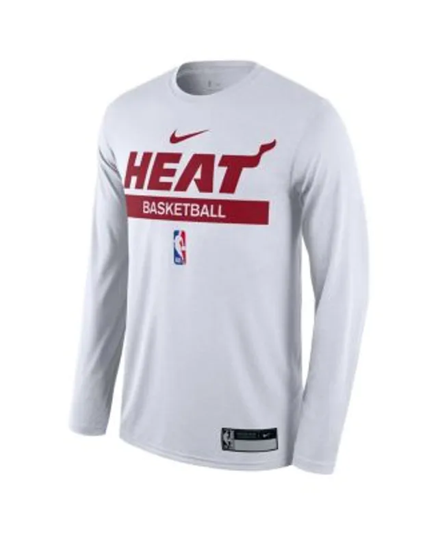 Nike Miami Heat White Hot 2022 Nba Playoffs Mantra Tee Shirt