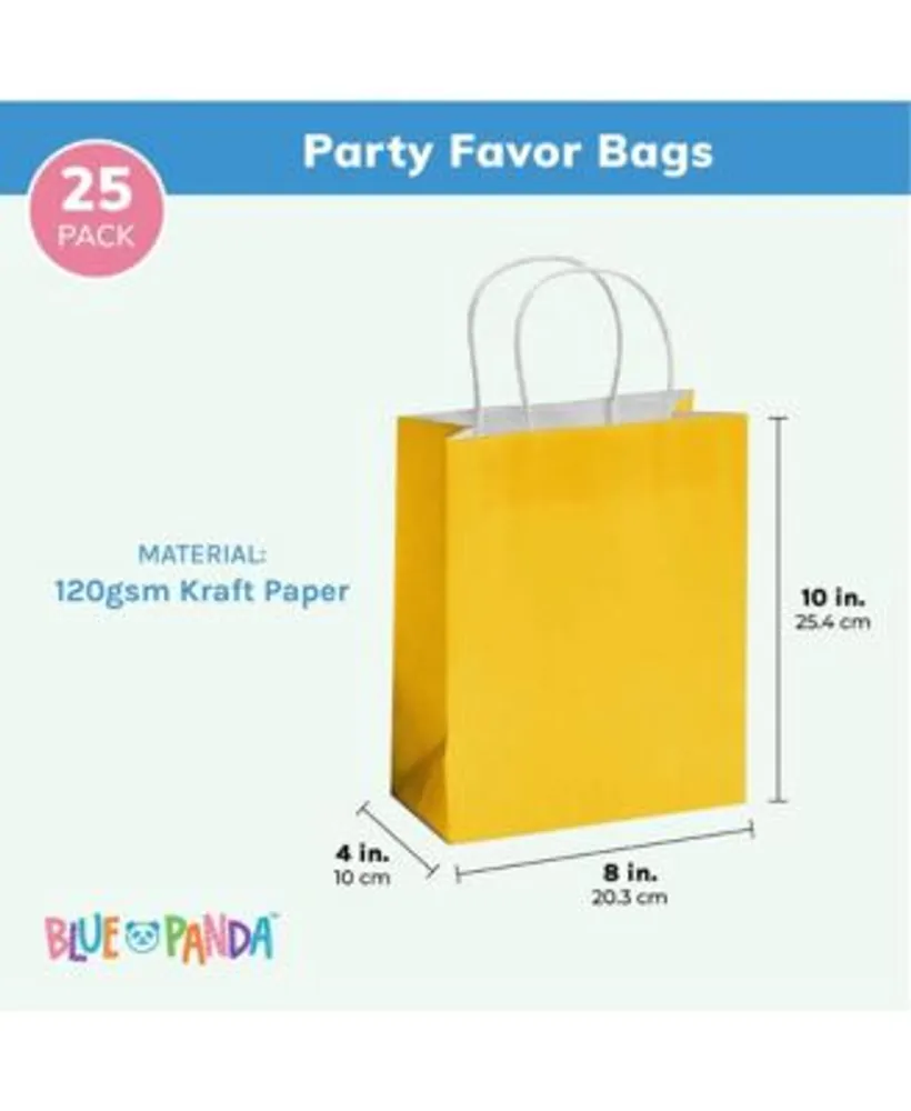 Blue Panda 20 Pack Small Paper Gift Bags with Handles with Tissue Paper for  Wedding & Birthday Party, 4 Metallic Colors, 8 x 5.5 x 2.5 In