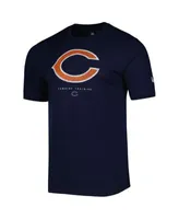 Men's New Era Navy Chicago Bears Combine Authentic Offsides Long Sleeve T- Shirt 