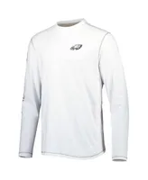 Tommy Bahama Men's White Philadelphia Eagles Laces Out Billboard Long  Sleeve T-shirt