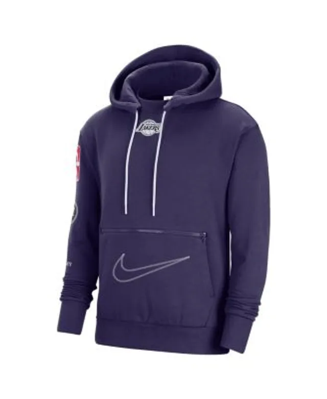 Nike Men's Nike Purple/Black Los Angeles Lakers 2021/22 City Edition  Courtside Heavyweight Fleece Full-Zip Hoodie