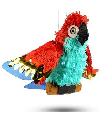 Small Parrot Pinata for Pirate Birthday Party (14.5 x 14 x 6 In)