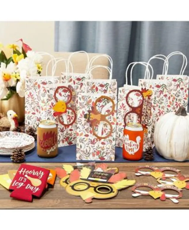 Feliz Cumpleanos Gift Bags with Handles for Birthday Parties (9 x 5.3 in, 24 Pack)