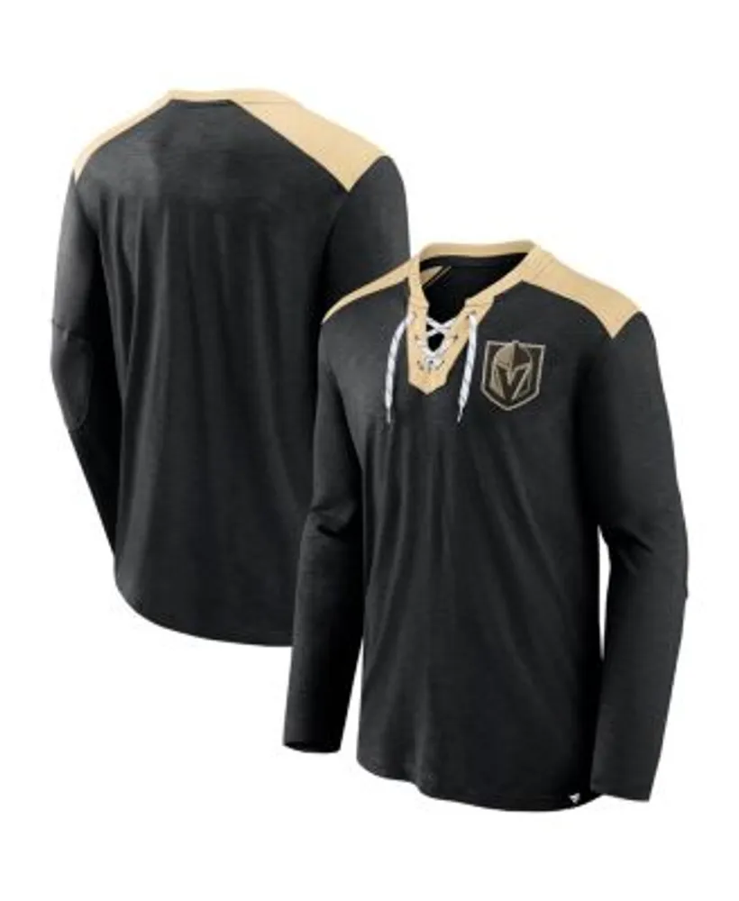 Vegas Golden Knights Women's Gold Wordmark Long Sleeve Shirt
