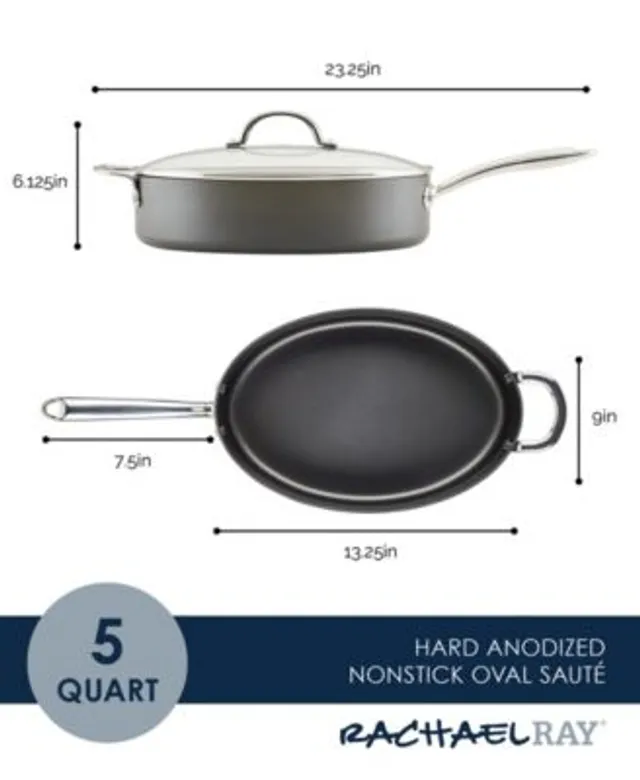 Rachael Ray Hard Anodized 3 qt. Covered Saute 