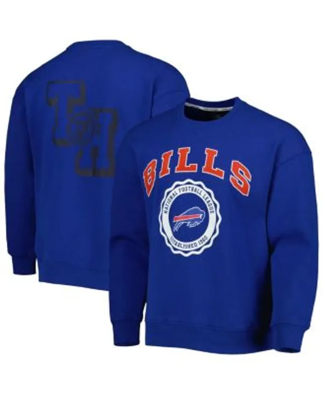 Men's Mitchell & Ness Black Buffalo Bills Allover Print Fleece Pullover Hoodie Size: Small