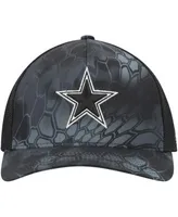 Men's Columbia Gray Dallas Cowboys PFG Fish Flag Flex Hat