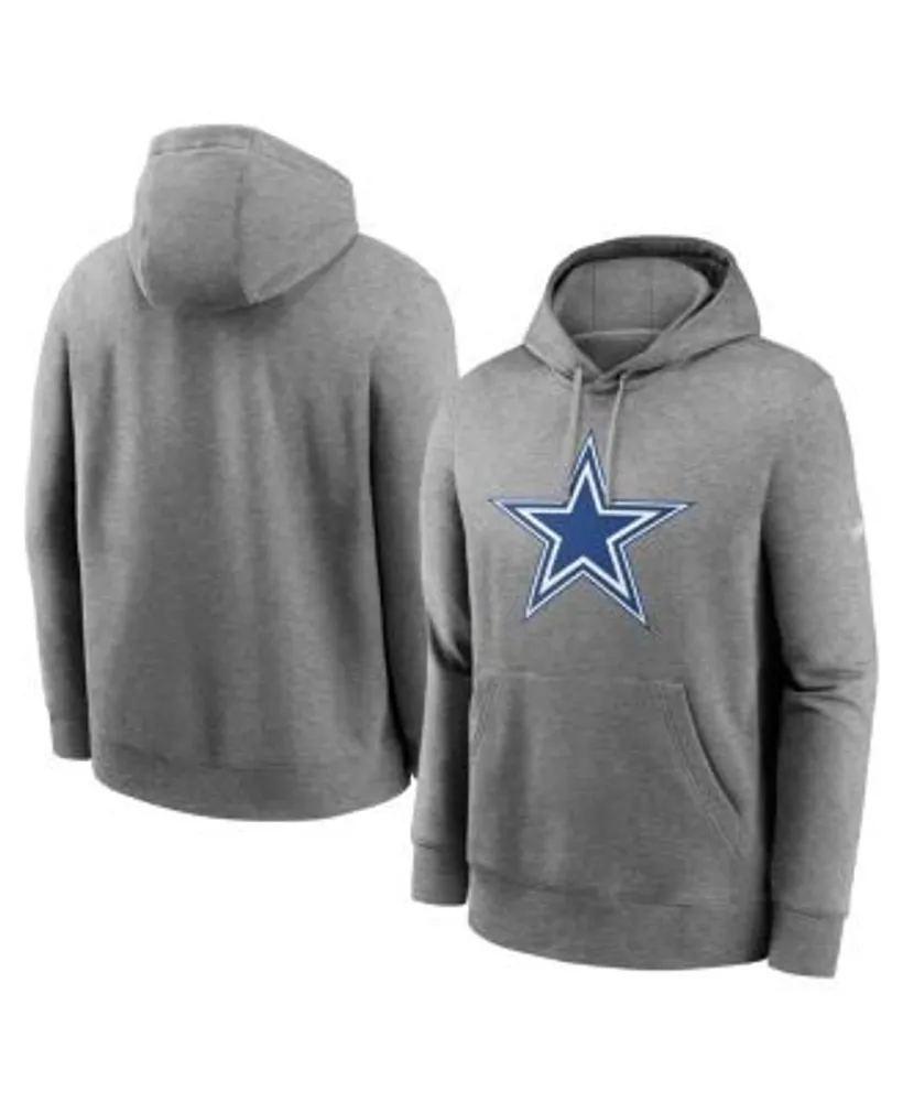 Men's Heathered Navy Dallas Cowboys Authentic Pullover Hoodie