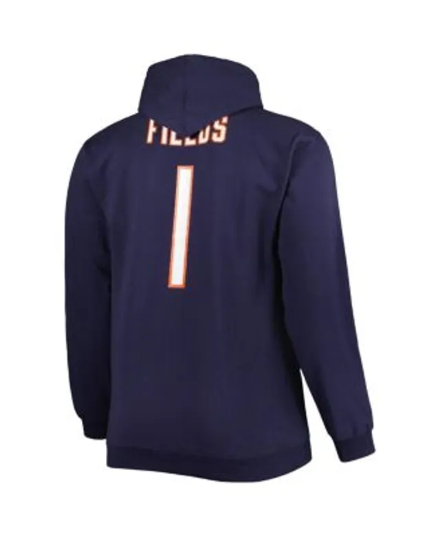 Fanatics Branded Men's Justin Herbert Powder Blue Los Angeles Chargers Big & Tall Fleece Name & Number Pullover Hoodie