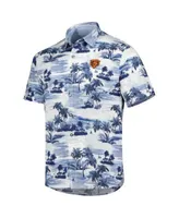 Tommy Bahama Navy Chicago Bears Coconut Point Playa Floral IslandZone Button-Up Shirt