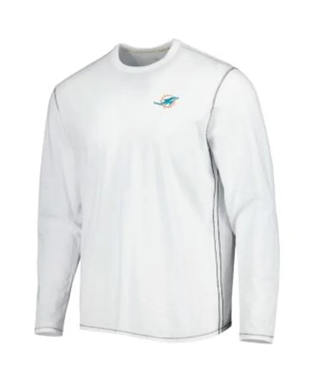 Tommy Bahama White Miami Dolphins Laces Out Billboard Long Sleeve T-Shirt