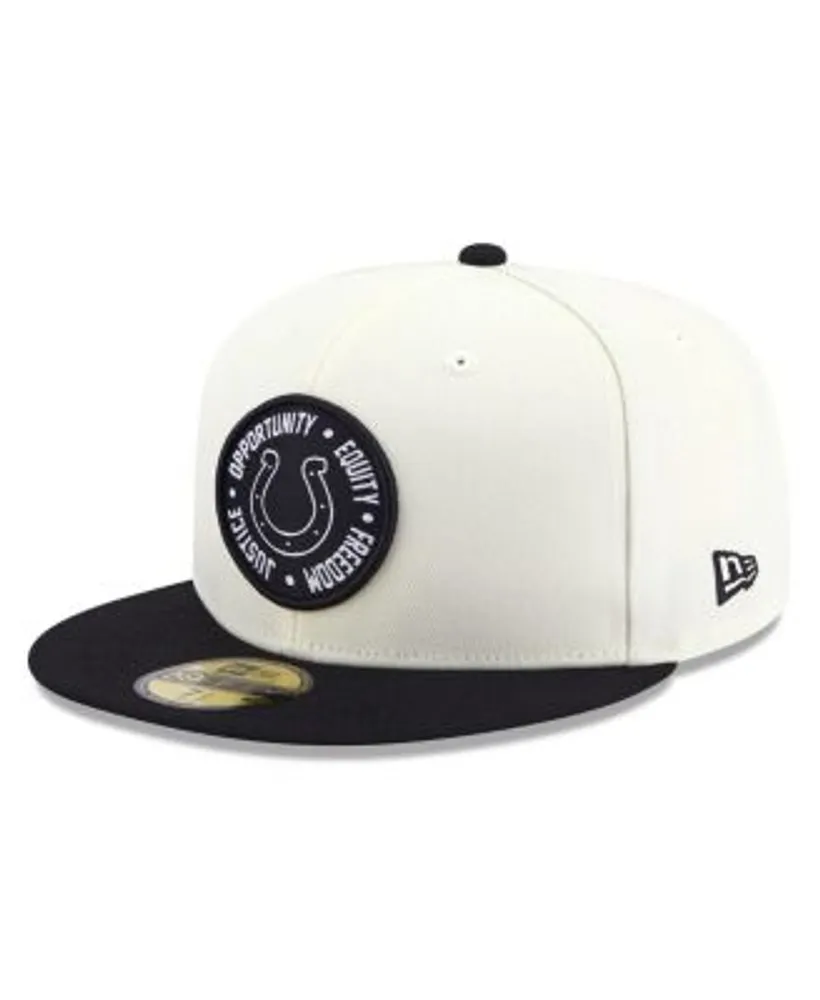 Men's New Era Indianapolis Colts Black on Black 59FIFTY Fitted Hat