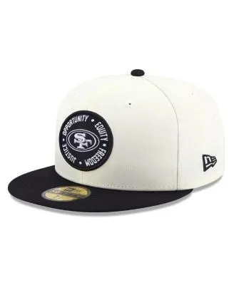 New Era Cream/Black Las Vegas Raiders Chrome Collection 9FIFTY Trucker Snapback Hat