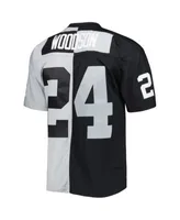 Charles Woodson Las Vegas Raiders Mitchell & Ness Youth Split Legacy Jersey  - Black/Silver