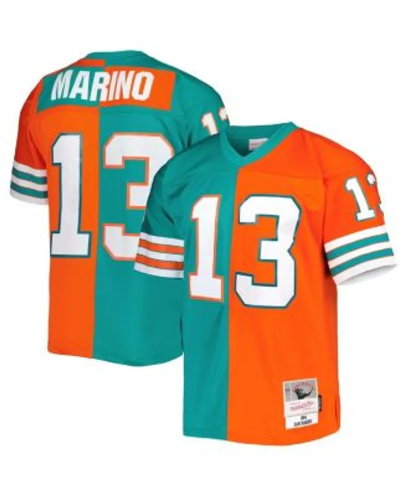 Mitchell & Ness Men's Orange, Aqua Miami Dolphins Split Body Big