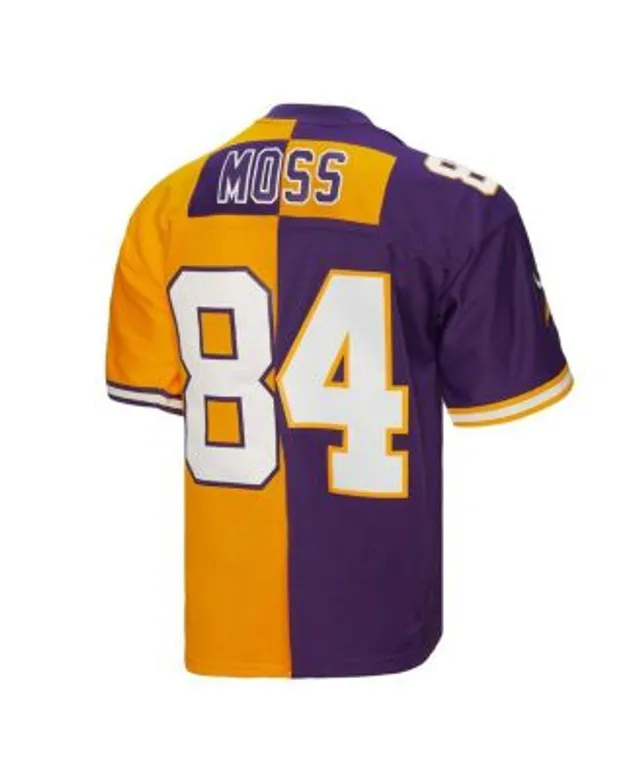 Randy Moss Minnesota Vikings Mitchell & Ness Big & Tall Retired Player Name  & Number Long Sleeve Top - Purple