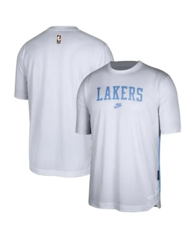 Nike Men's White, Light Blue Los Angeles Lakers Hardwood Classics