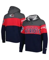 Starter Men's Heather Charcoal, Navy New England Patriots Extreme