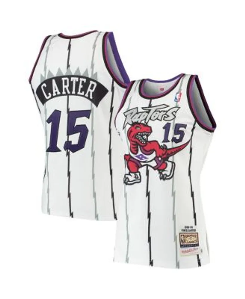 Vince Carter Toronto Raptors Mitchell & Ness Youth 1998/99 Hardwood  Classics Fadeaway Swingman Player Jersey - Purple/Black