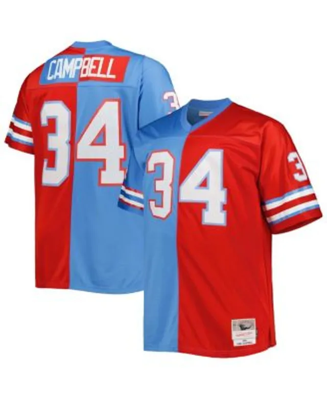Earl Campbell Houston Oilers Mitchell & Ness Big & Tall 1980 Retired Player  Replica Jersey - Light Blue