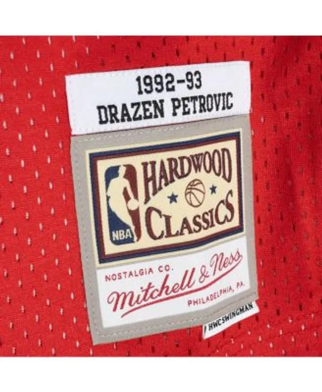 Mitchell & Ness Drazen Petrovic Blue/Red New Jersey Nets Hardwood Classics 1992/93 Split Swingman JE