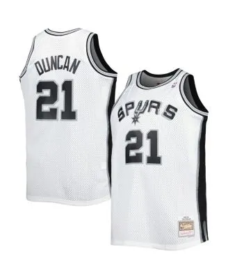 San Antonio Spurs Mitchell & Ness Youth Hardwood Classics Big Face 2.0  Jersey - Gray