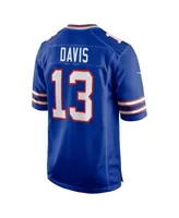 Men's Nike Gabriel Davis Royal Buffalo Bills Team Game Player Jersey Size: Medium