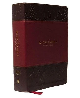 KJV, The King James Study Bible, Leathersoft, Burgundy, Red Letter, Full-Color Edition: Holy Bible, King James Version by Thomas Nelson