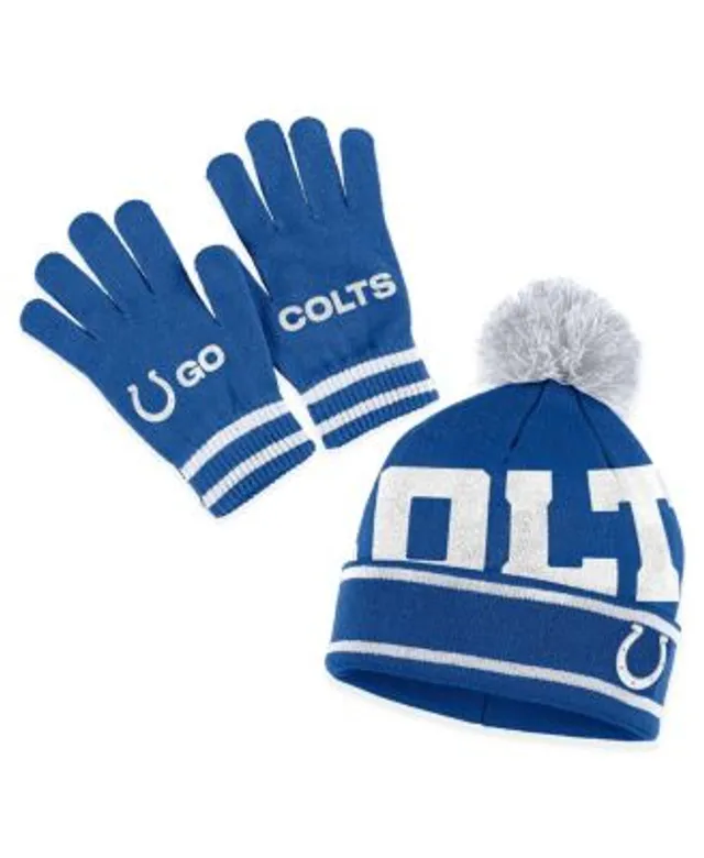 Men's '47 Royal Indianapolis Colts Bering Cuffed Knit Hat with Pom