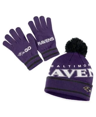 Baltimore Ravens New Era Women's Snowy Cuffed Knit Hat with