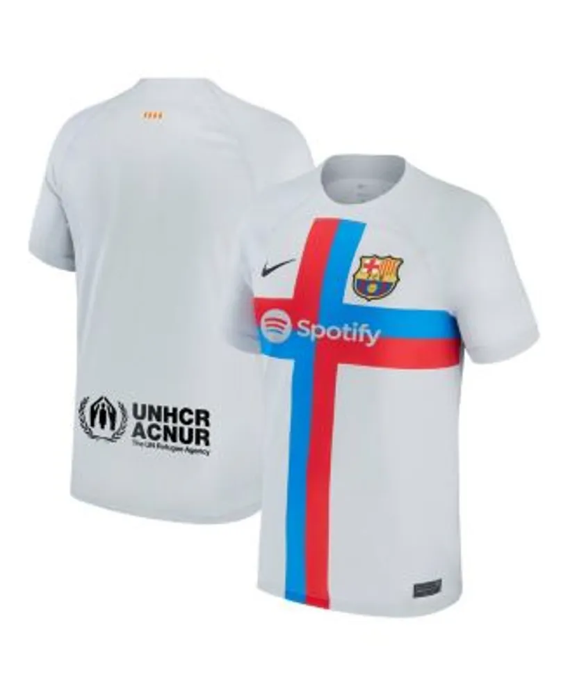 Men's Nike Gray Barcelona 2022/23 Third Vapor Match Authentic Blank Jersey