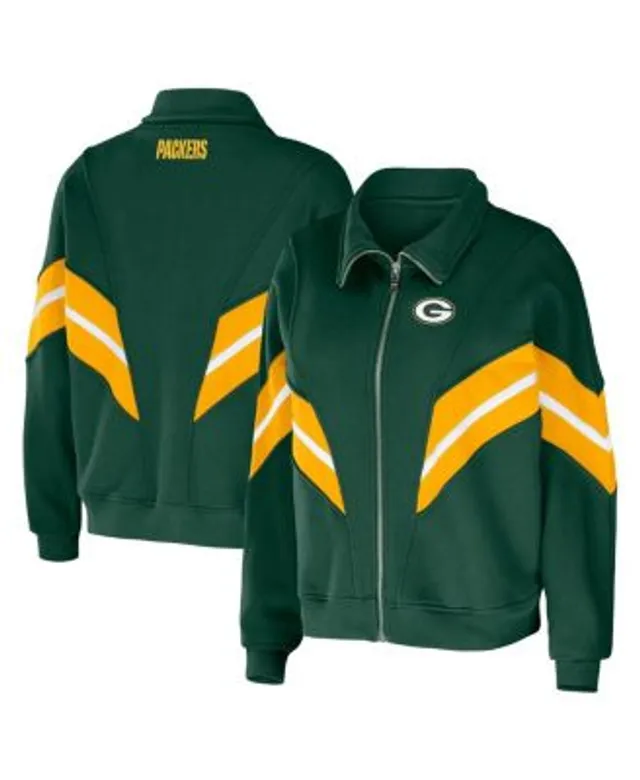 Women's The Wild Collective Green/Gold Green Bay Packers Color Block Full-Zip Puffer Jacket Size: Medium