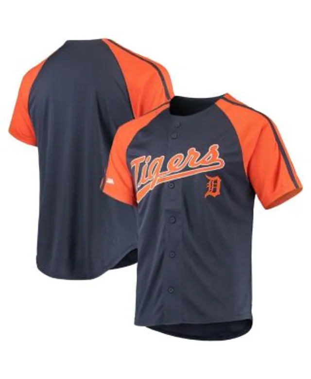 Lids Detroit Tigers Stitches Button-Down Raglan Replica Jersey